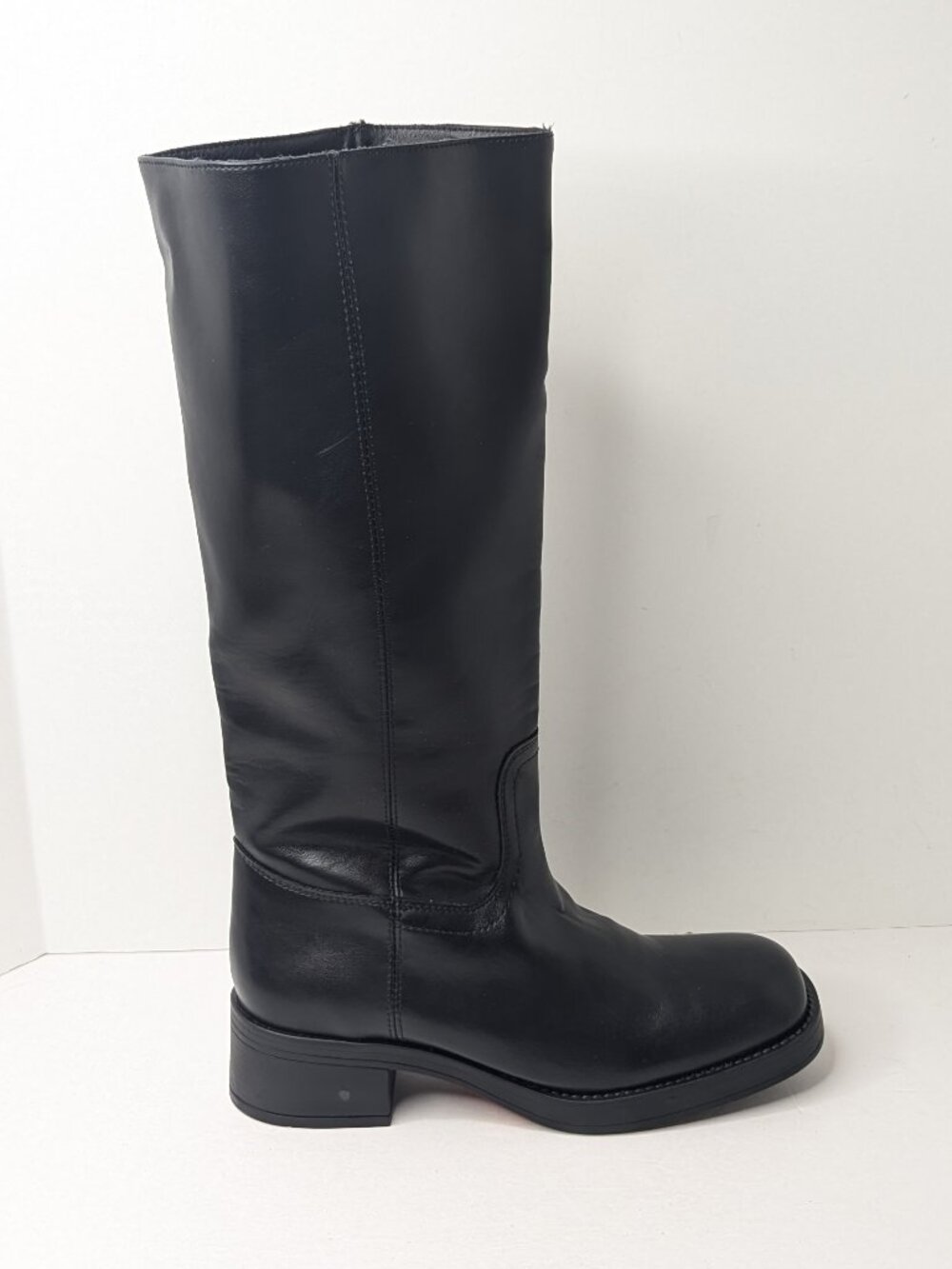 Steve Madden Millena Tall Knee High Boots Black Faux Leather Womens 9.5